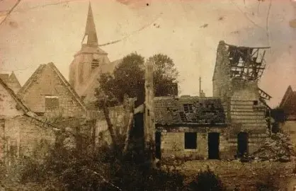Vieille église détruite